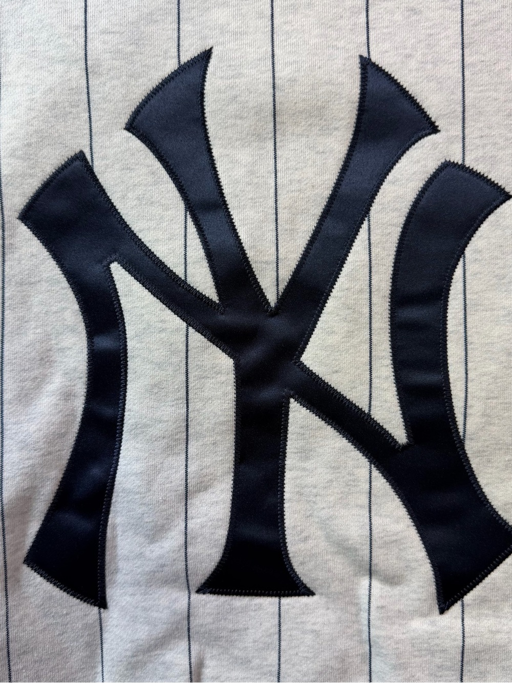 Fear of God ESSENTIALS New York Yankees MLB Sport Pinstripe Hoodie Sweatshirt XL - Picture 4 of 9